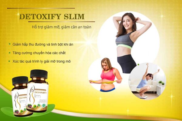 Detoxify Slim thúc đẩy quá trình chuyển hóa mỡ thừa