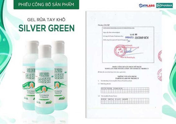 Phiếu công bố sản phẩm gel rửa tay Silver Green