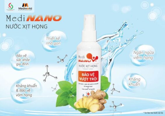 Bảo vệ sức khỏe vượt trội với nước xịt họng MediNano