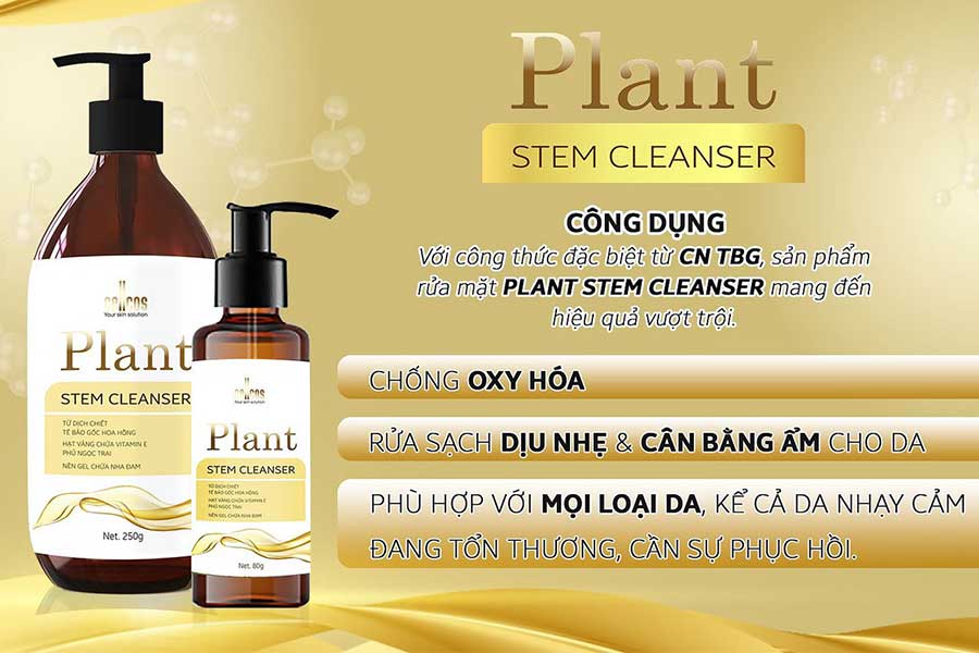 Plant Stem Cleanser - Sữa rửa mặt làm sạch và nuôi dưỡng phục hồi làn da