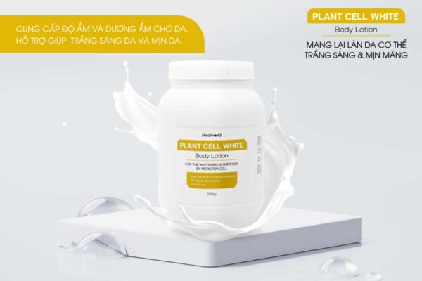 Plant Cell White Body Lotion là sản phẩm kem dưỡng da body với thành phần dịch chiết TBG đậu xanh