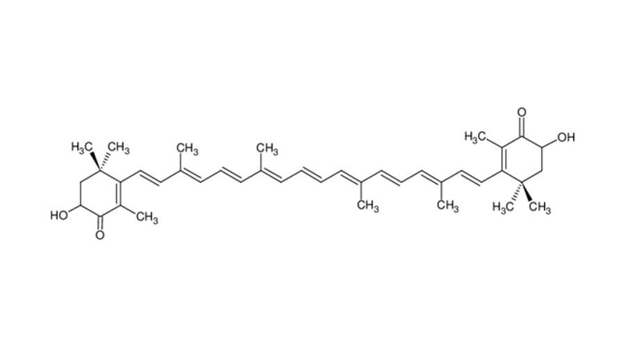 Công thức hóa học của Astaxanthin