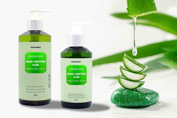 Nền sản phẩm chứa trên 90% chiết xuất nha đam nguyên chất