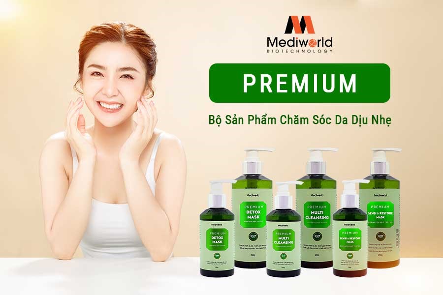 Bộ sản phẩm Premium giúp chăm sóc làn da theo đúng “vận động sinh lý” một cách dịu nhẹ, an toàn