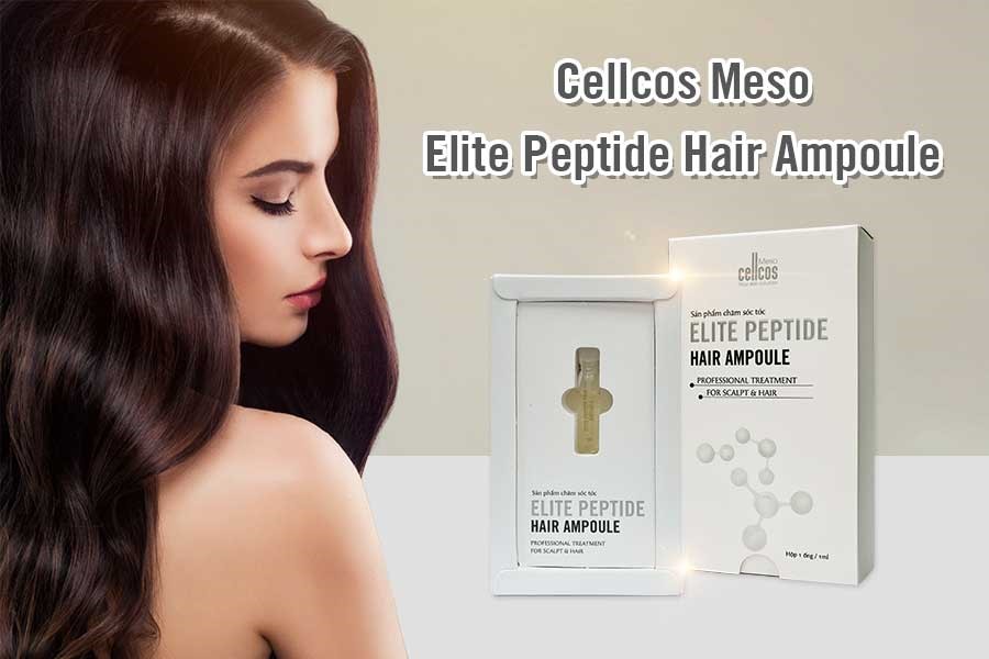 Cellcos Meso - Elite Peptide Hair Ampoule là tinh chất hỗ trợ mọc tóc, nuôi dưỡng tóc và da đầu khỏe mạnh
