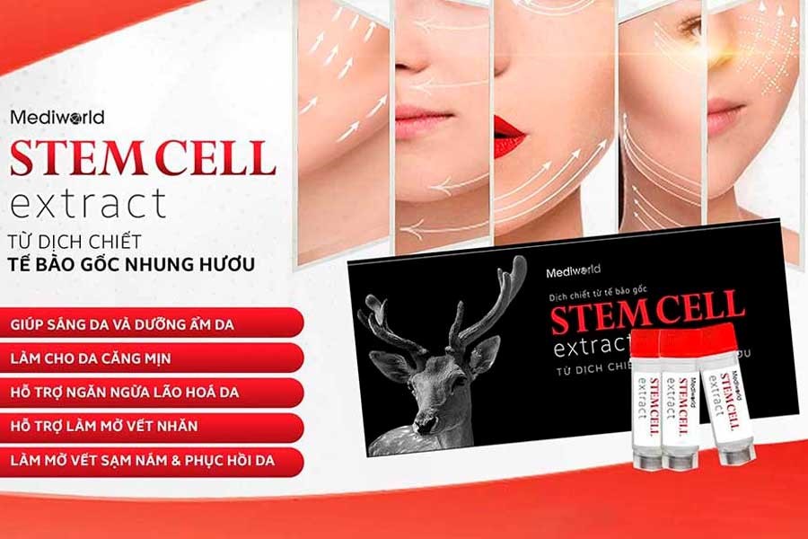 StemCell Extract là mỹ phẩm chứa thành phần dịch chiết TBG Nhung Hươu