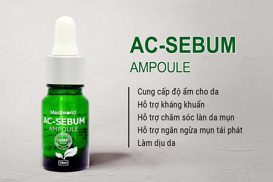 Gel chăm sóc mụn AC – Sebum Ampoule có chứa thành phần Acid Salicylic nên rất phù hợp với những làn da dầu