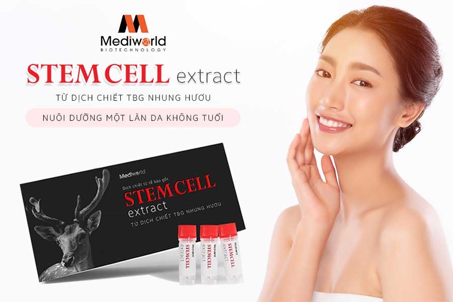 Stemcell Extract - Mỹ phẩm trẻ hóa, phục hồi da từ dịch chiết Tế bào gốc Nhung hươu