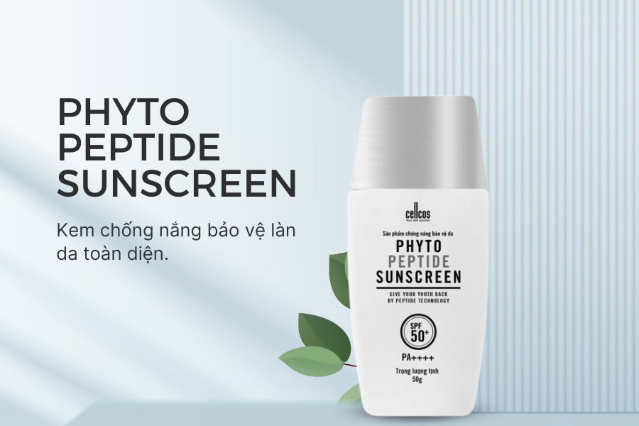 Phyto Peptide Sunscreen – kem chống nắng và ánh sáng xanh phù hợp cho mọi loại da kể cả những làn da nhạy cảm, da mụn