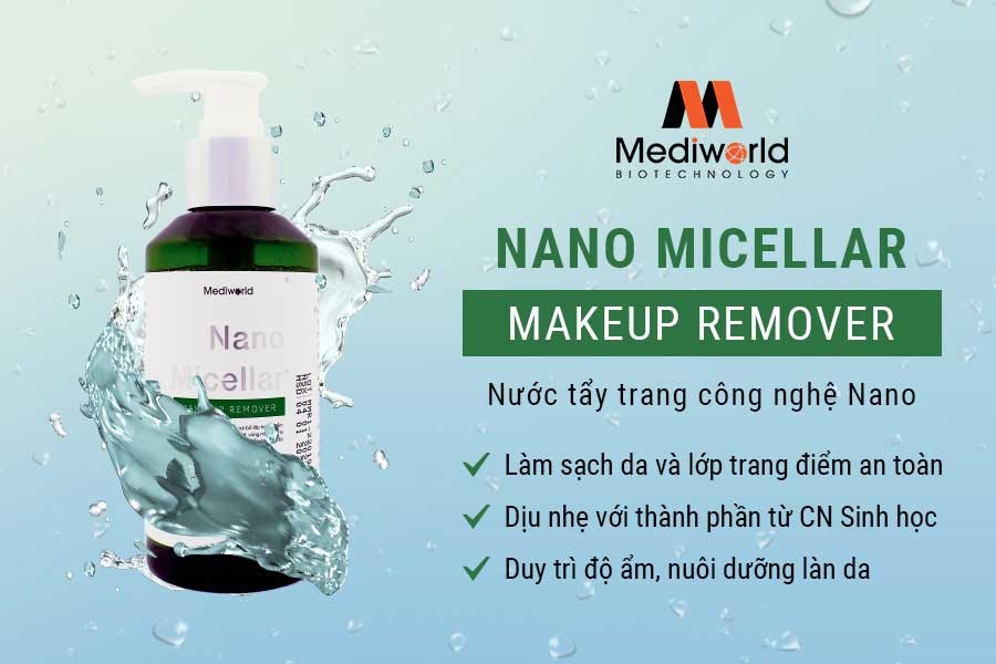 Nano Micellar Make Up Remover là sản phẩm nước tẩy trang từ công nghệ sinh học