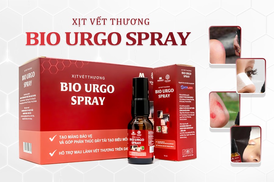 Bio Urgo Spray – xịt vết thương băng gạc vết thương dạng xịt