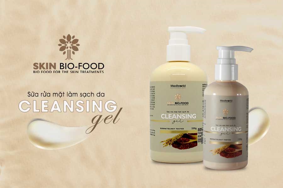 Sữa rửa mặt Skin Bio-Food Cleansing Gel giúp làm sạch da, giảm nhờn, dưỡng ẩm cho da hiệu quả