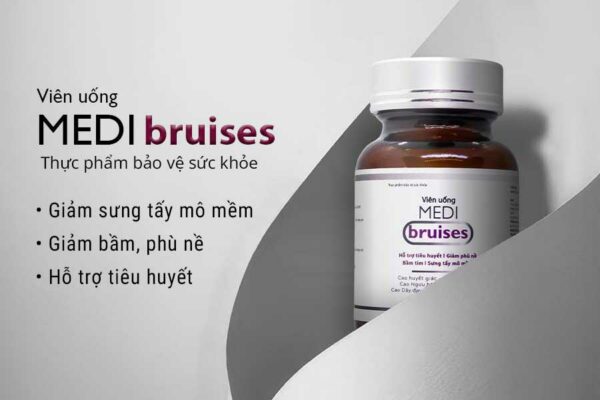 Viên uống Medi Bruises giúp giảm bầm, giảm sưng, hỗ trợ tiêu huyết hiệu quả