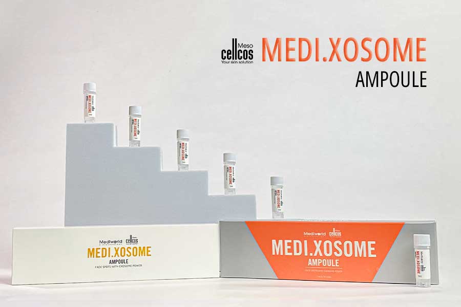 Tinh chất Medi.Xosome Ampoule ứng dụng Công nghệ thu nhận Exosome từ nuôi cấy tế bào thực vật