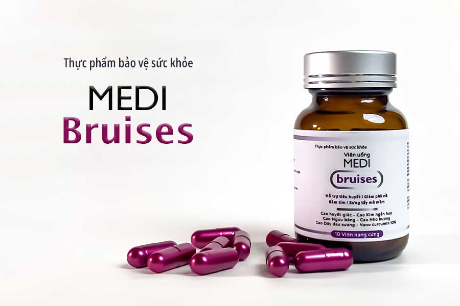 Viên uống Medi Bruises hỗ trợ tiêu huyết, giảm bầm