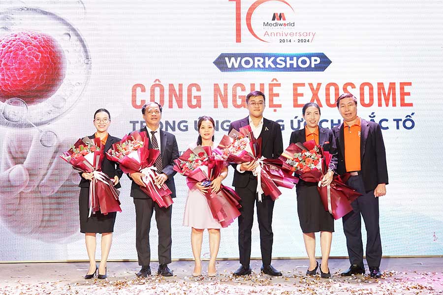 Workshop kỷ niệm 10 thành lập Mediworld chủ đề: “Công nghệ Exosome trong ứng dụng ức chế sắc tố” - HCM 4