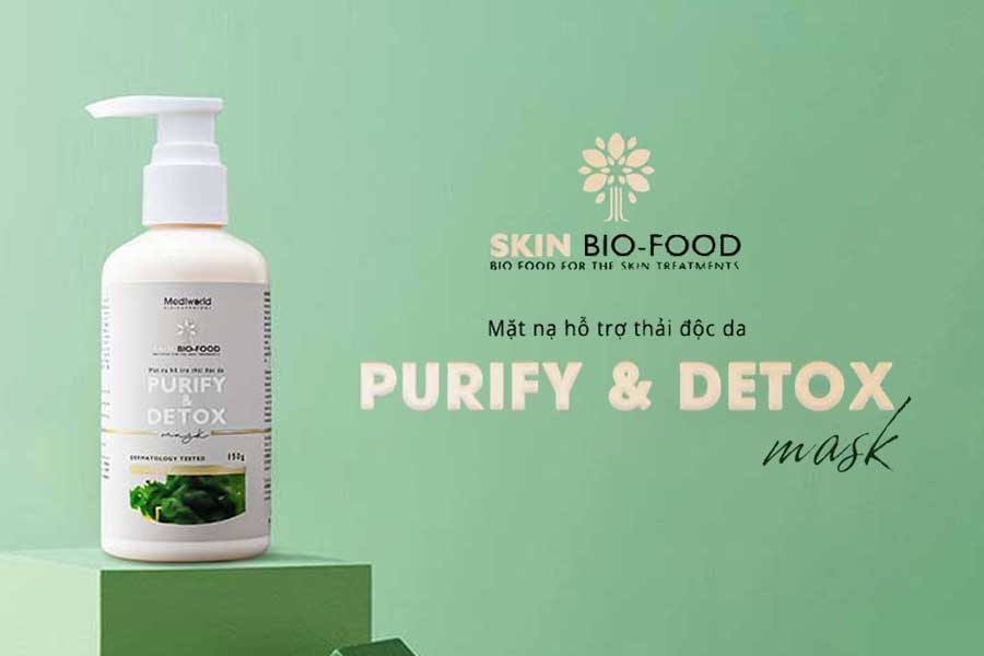 Mặt nạ "detox" Purify & Detox Mask giúp làm sạch các vết bẩn nằm sâu bên dưới làn da và lỗ chân lông, đồng thời phục hồi nuôi dưỡng da sáng khỏe