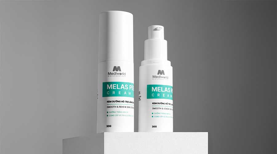 Kem dưỡng Melas Peel Cream giúp chăm sóc làn da sáng mịn một cách dịu nhẹ