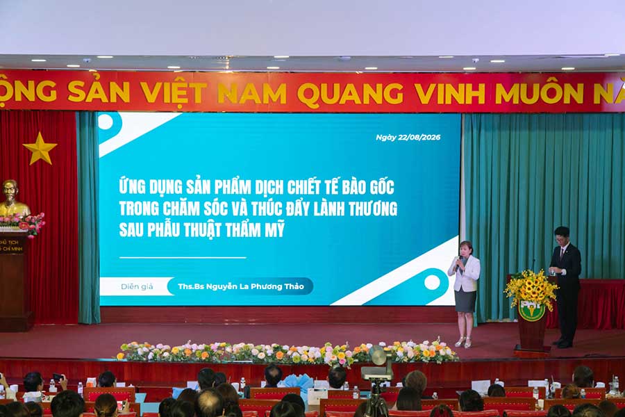 Hội thảo Khoa học “Công nghệ Tế bào gốc & Công nghệ Thẩm mỹ từ nghiên cứu đến ứng dụng lâm sàng” tại trường Đại học Y khoa Phạm Ngọc Thạch - 8