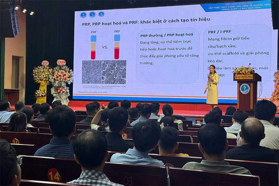 PGS.TS Trương Hải Nhung tại phiên báo cáo