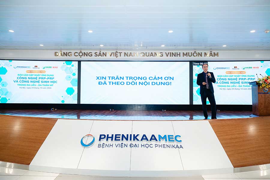 Hà Nội | Hội thảo “Báo cáo cập nhật Ứng dụng Công nghệ PRP – PRF và Công nghệ Sinh học trong Da Liễu – Da thẩm mỹ” tại Bệnh viện Đại học Phenikaa - 10