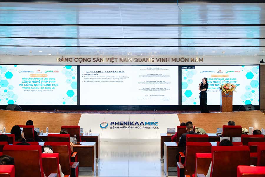 Hà Nội | Hội thảo “Báo cáo cập nhật Ứng dụng Công nghệ PRP – PRF và Công nghệ Sinh học trong Da Liễu – Da thẩm mỹ” tại Bệnh viện Đại học Phenikaa - 12